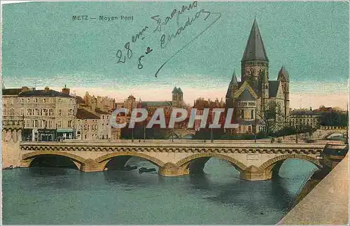 Cartes postales Metz Moyen Pont