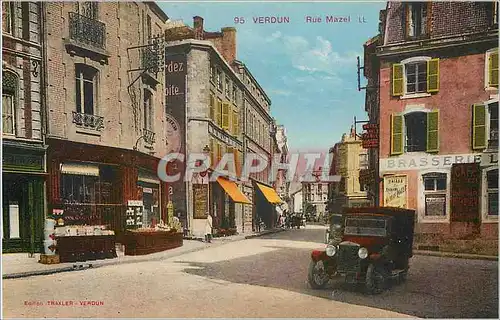 Cartes postales Verdun Rue Mazel Automobile