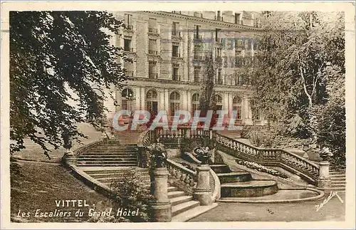 Cartes postales Vittel Les Escalier du Grand Hotel