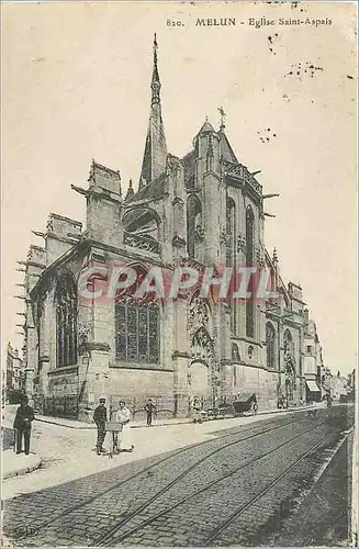 Cartes postales Melun Eglise Saint Aspais