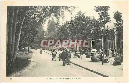 Ansichtskarte AK Vittel Vue dans le Parc