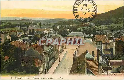 Cartes postales Saint Die Panorama vers la Gare