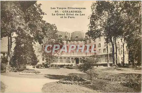 Ansichtskarte AK Gerardmer Le Grand Hotel du Lac et le Parc