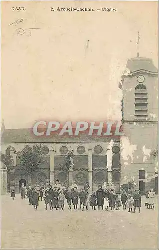 Ansichtskarte AK Arcueil Cachan L'Eglise Enfants