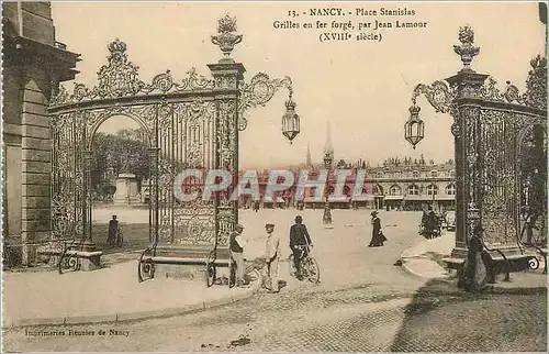 Ansichtskarte AK Nancy Place Stanislas Grilles en fer forge