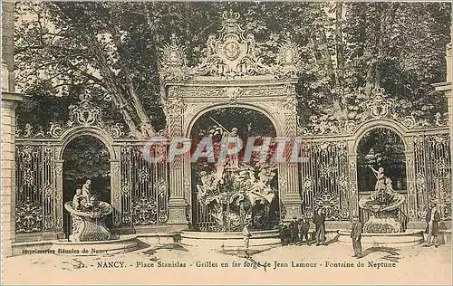 Ansichtskarte AK Nancy Place Stanislas Grilles en fer forge de Jean Lamour