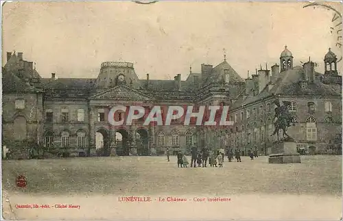 Cartes postales Luneville Le Chateau Cour Interieure