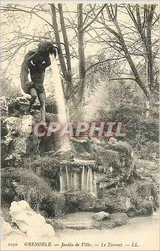 Ansichtskarte AK Grenoble Jardin de Ville Le Torrent