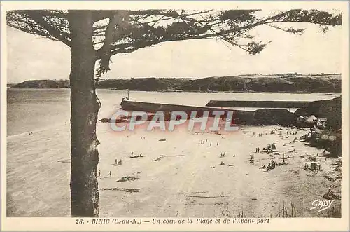 Cartes postales Binic C du N Un coin de la Plage et de l'Avant port