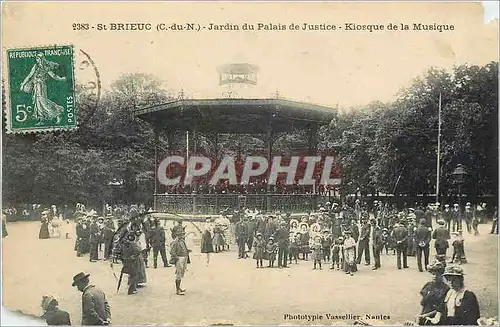 Ansichtskarte AK St Brieuc C du N Jardin du Palais de Justice