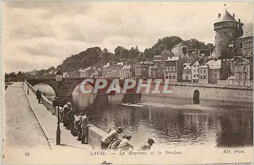 Cartes postales Laval La Mayenne et le Donjon