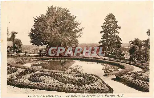 Cartes postales Laval Mayenne Le Bassin du Jardin de la Perrine