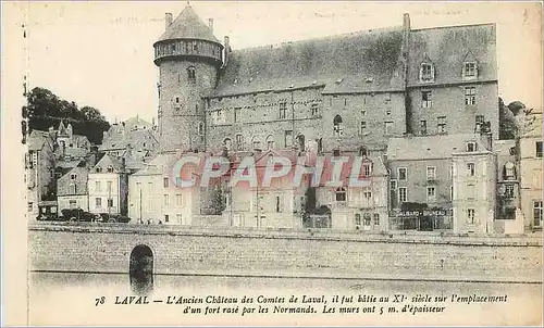 Ansichtskarte AK Laval L'Ancien Chateau des Comtes de Laval