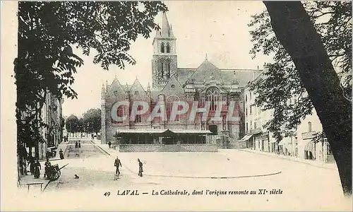 Cartes postales Laval La Cathedrale