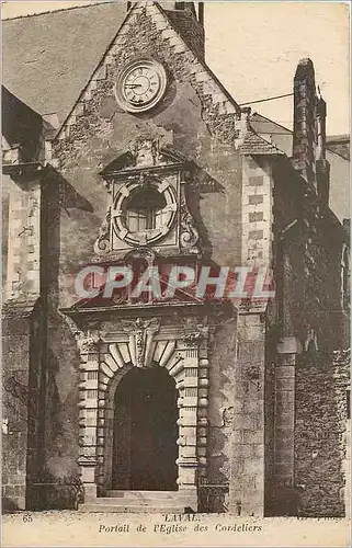 Cartes postales Laval Portail de l'Eglise des Cordeliers