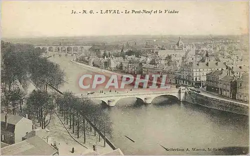 Cartes postales Laval Le Pont Neuf et le Viaduc