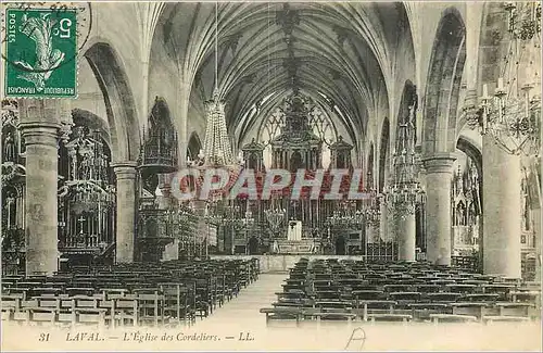 Cartes postales Laval L'Eglise des Cordeliers