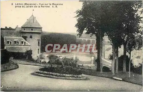 Cartes postales Laval Mayenne Vue sur la Mayenne prise du Jardin de la Perrine