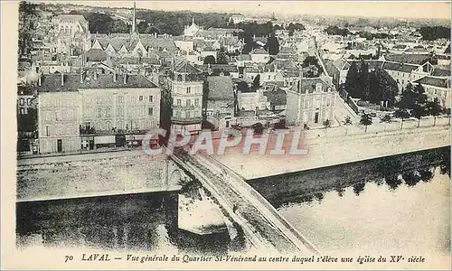 Cartes postales Laval Vue generale du Quartier St Veneran