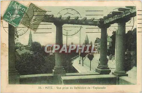 Cartes postales Metz Vue prise du Belvedere de l'Esplanade