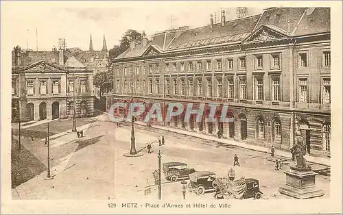 Cartes postales Metz Place d'Armes et Hotel de Ville