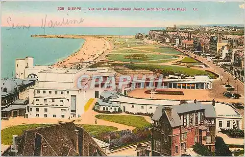 Ansichtskarte AK Dieppe Vue sur le Casino et la Plage