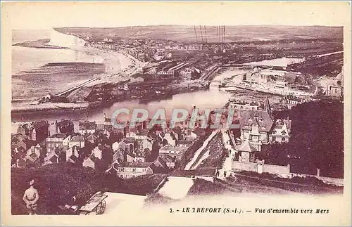 Cartes postales Le Treport S I Vue d'Ensemble vers Mers