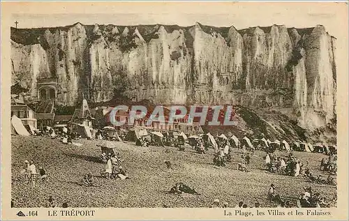 Ansichtskarte AK Le Treport La Plage les Villas et les Falaises