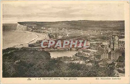 Cartes postales Le Treport Mers Vue generale