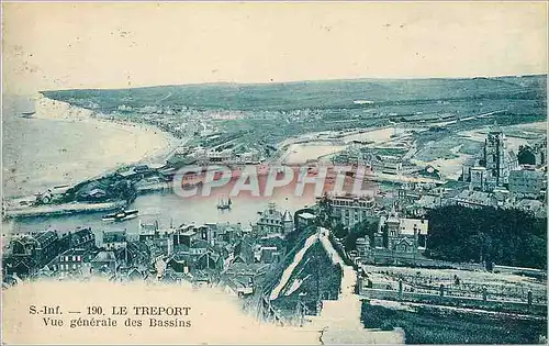 Cartes postales Le Treport Vue generale des Bassins