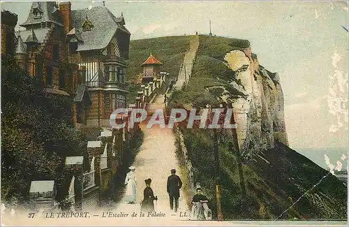 Cartes postales Le Treport  L'Escalier de la Falaise