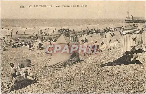 Cartes postales Le Treport Vue generale de la Plage