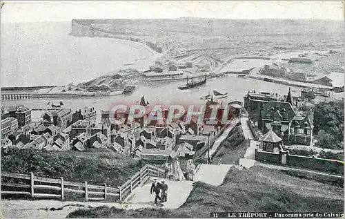 Cartes postales Le Treport Panorama pris du Calvaire