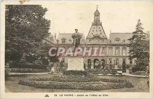 Cartes postales Le Havre Jardin de l'Hotel de Ville