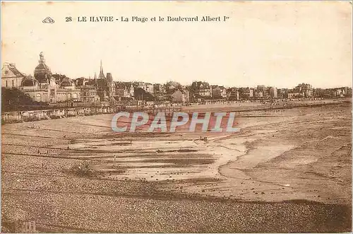 Cartes postales Le Havre La Plage et le Boulevard Albert Ier