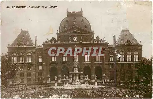 Cartes postales Le Havre La Bourse et le Jardin