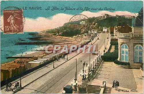 Cartes postales Le Havre La Heve la Falaise et la Mer vues du Casino