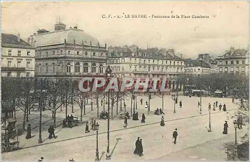 Cartes postales Le Havre Panorama de la Place Gambetta