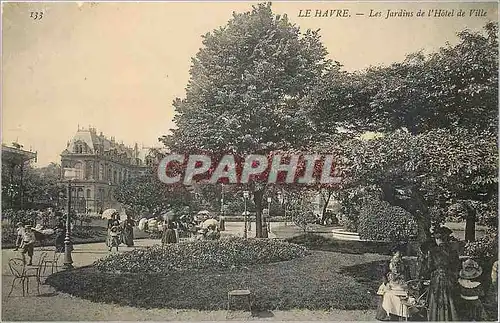 Cartes postales Le Havre Les Jardins de l'Hotel de Ville