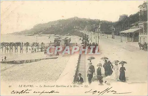 Cartes postales Le Havre Le Boulevard Maritime et la Heve