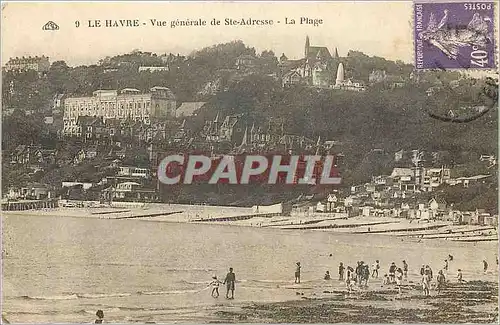 Cartes postales Le Havre Vue generale de Ste Adresse La Plage