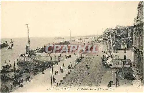 Cartes postales Le Havre Perspective sur la Jetee