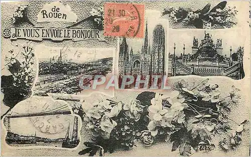 Cartes postales De Rouen Je Vous Envoie Le Bonjour