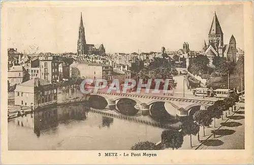 Ansichtskarte AK Metz Le Pont Moyen