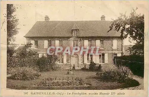 Cartes postales Gaineville S Inf Le Presbytere ancien Manoir XV