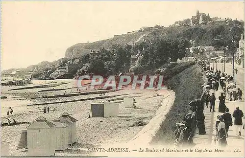 Ansichtskarte AK Sainte Adresse Le Boulevard Maritime et le Cap de la Hevfe