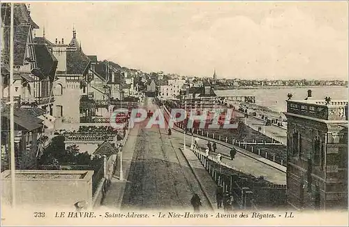 Ansichtskarte AK Le Havre Sainte Adresse Le Nice Havrais Avenue des Regates