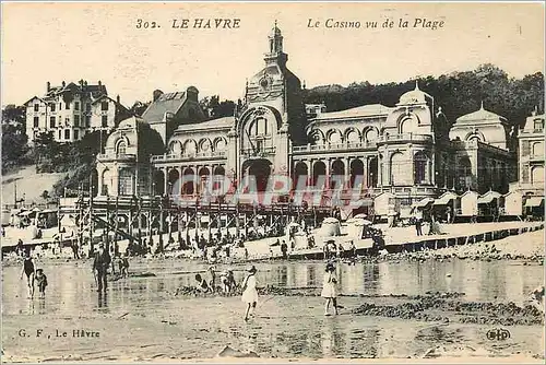 Ansichtskarte AK Le Havre Le Casino vu de la Plage