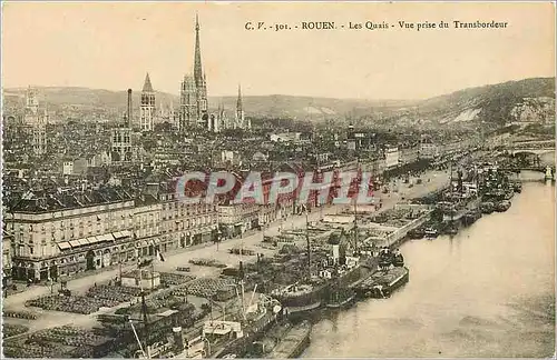 Cartes postales Rouen Les Quais Vue prise du Transbordeur