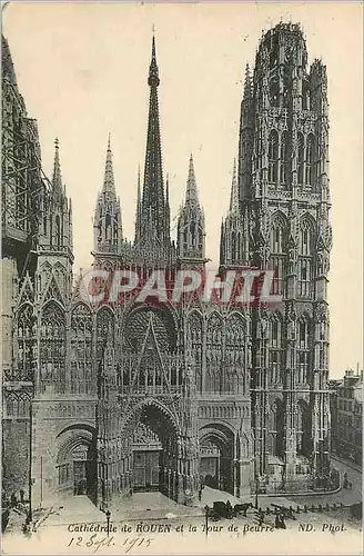 Ansichtskarte AK Cathedrale de Rouen et la Tour de Beurre